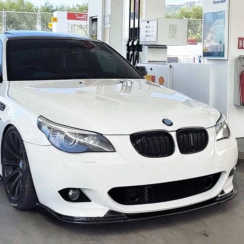 Сплиттер BMW 5 E60 накладка бампера БМВ Е60 M диффузор спойлер сплiтер