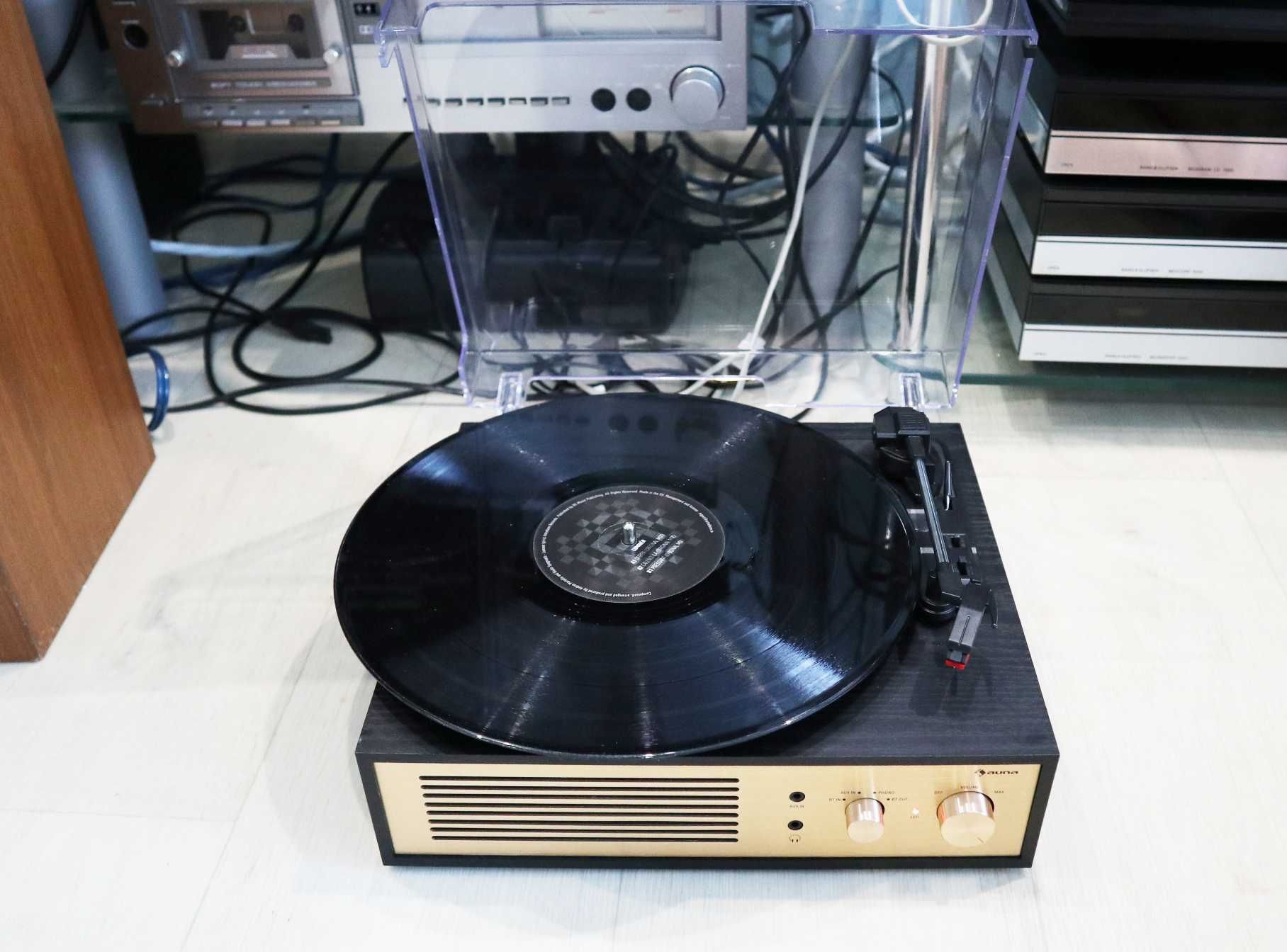 Виниловый проигрыватель Auna Berklee TT Classic с усилителем