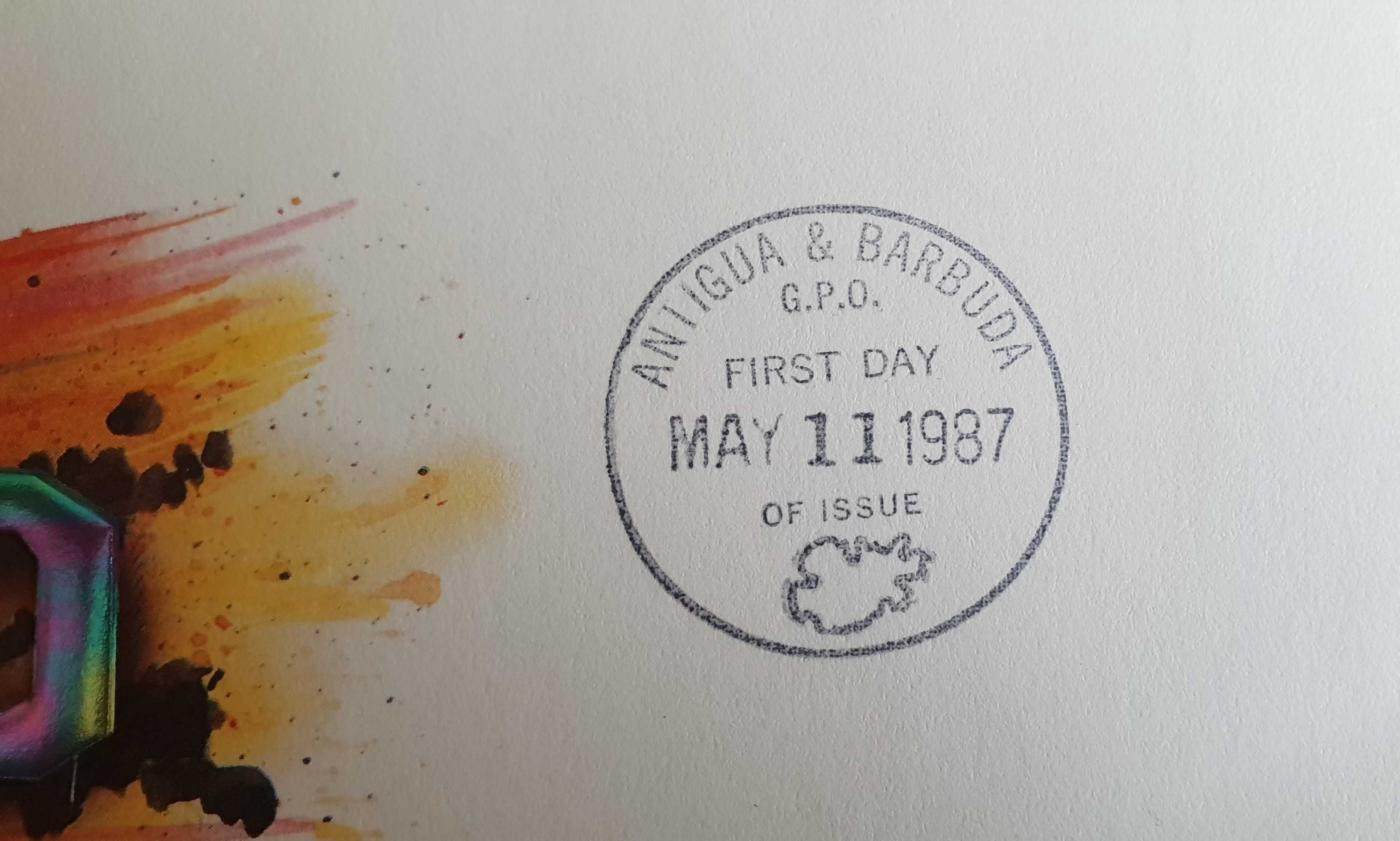 Koperta FDC Hollywood Antigua Barbuda 1987