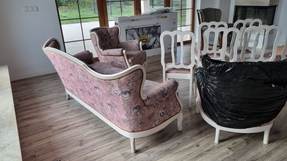 Meble salon i jadalnia - styl prowansalski