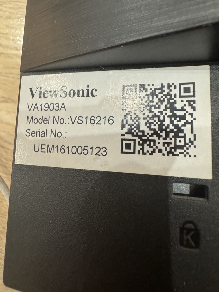 Монітор ViewSonic VA1903a, 18.5” (б/в, якісний стан)