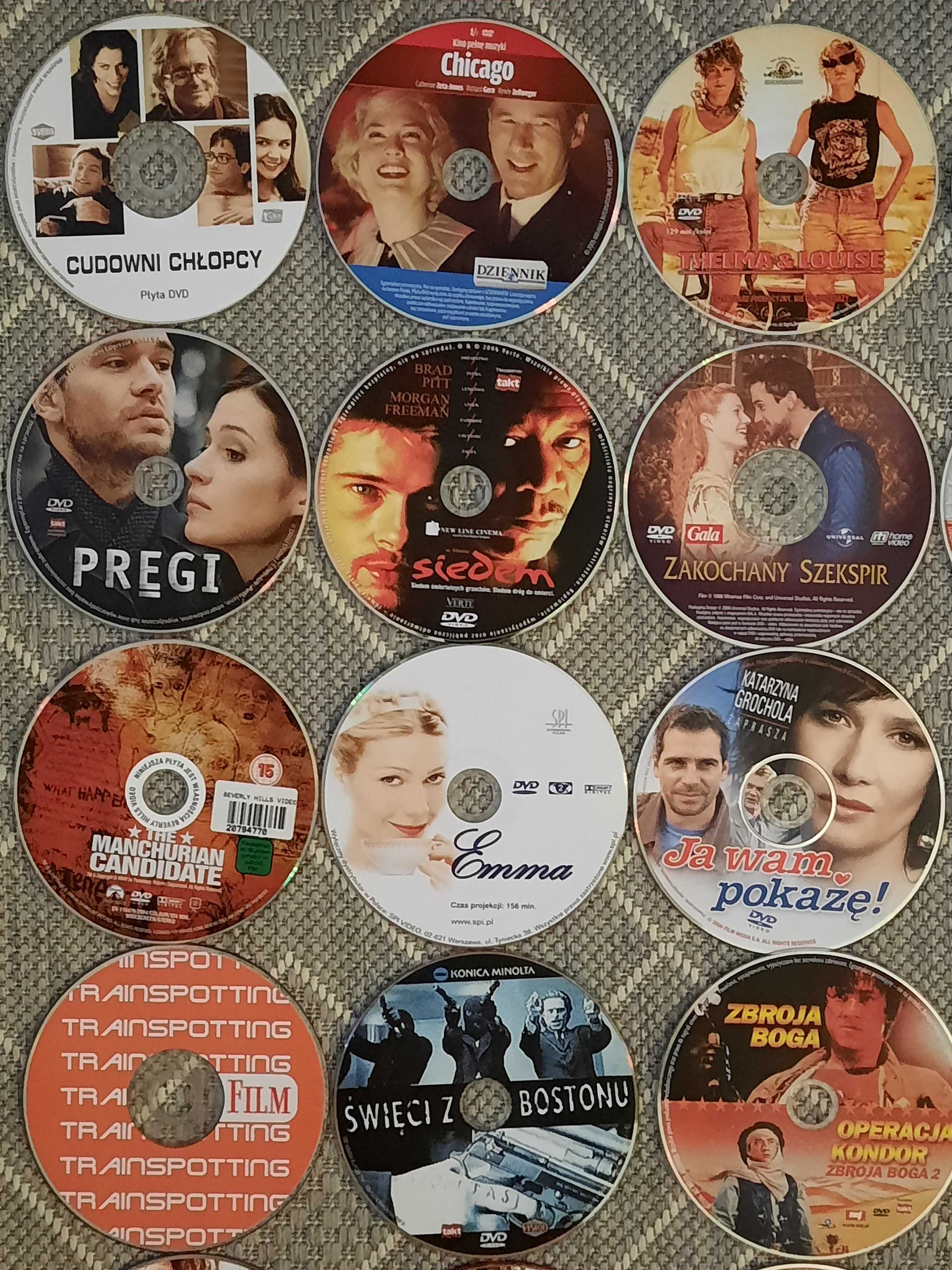 Rozne filmy DVD - niestety bez opakowan