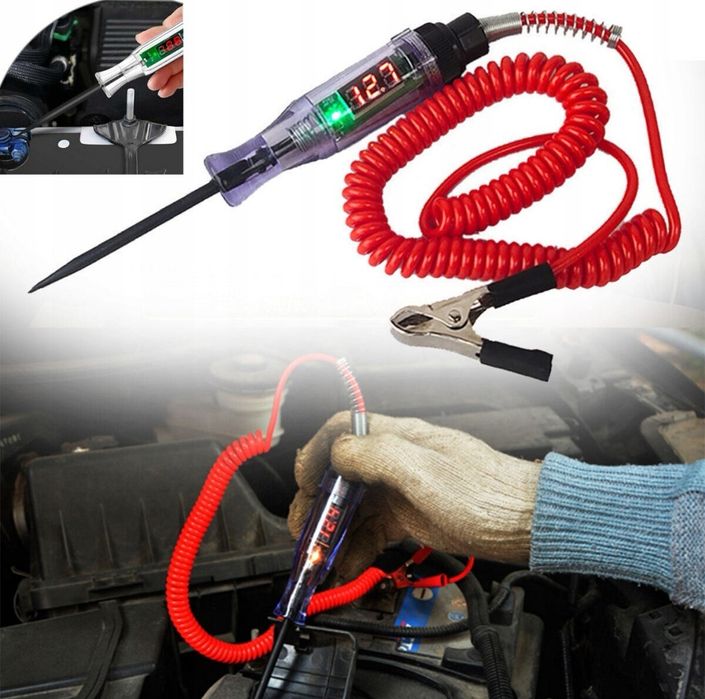 Miernik cyfrowy tester PKW obwodów napięcia samochodowego próbnik 3-70