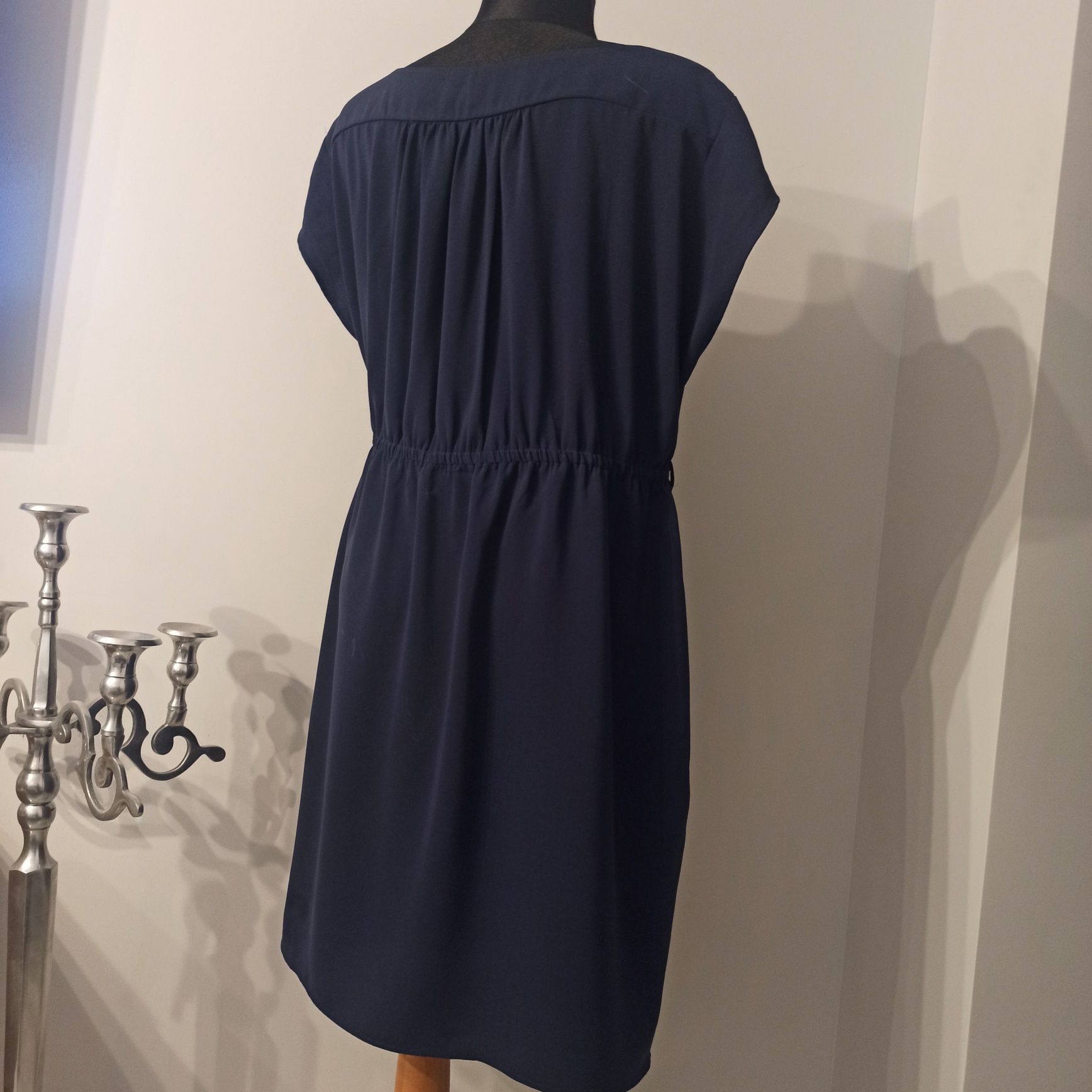 Granatowa sukienka H&M Mama rozmiar XL