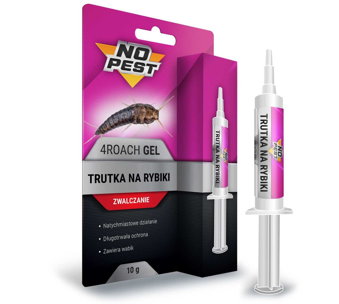 SIlny środek, trutka, żel na rybiki cukrowe, srebrzyki No Pest