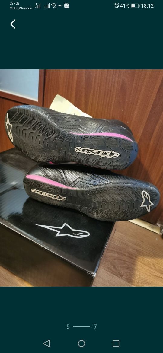 Buty motocyklowe r. 37 alpinestars