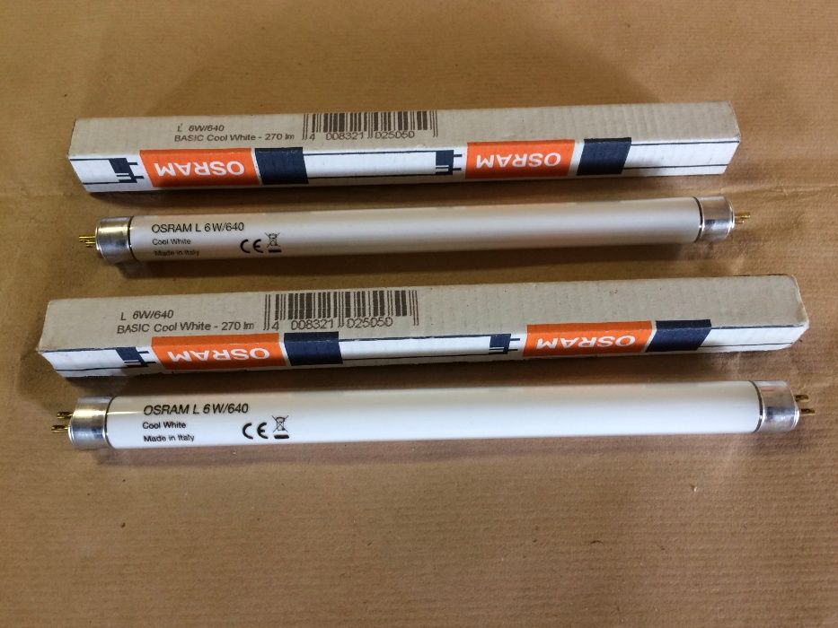 2 Lâmpadas fluorescentes OSRAM L6W/640