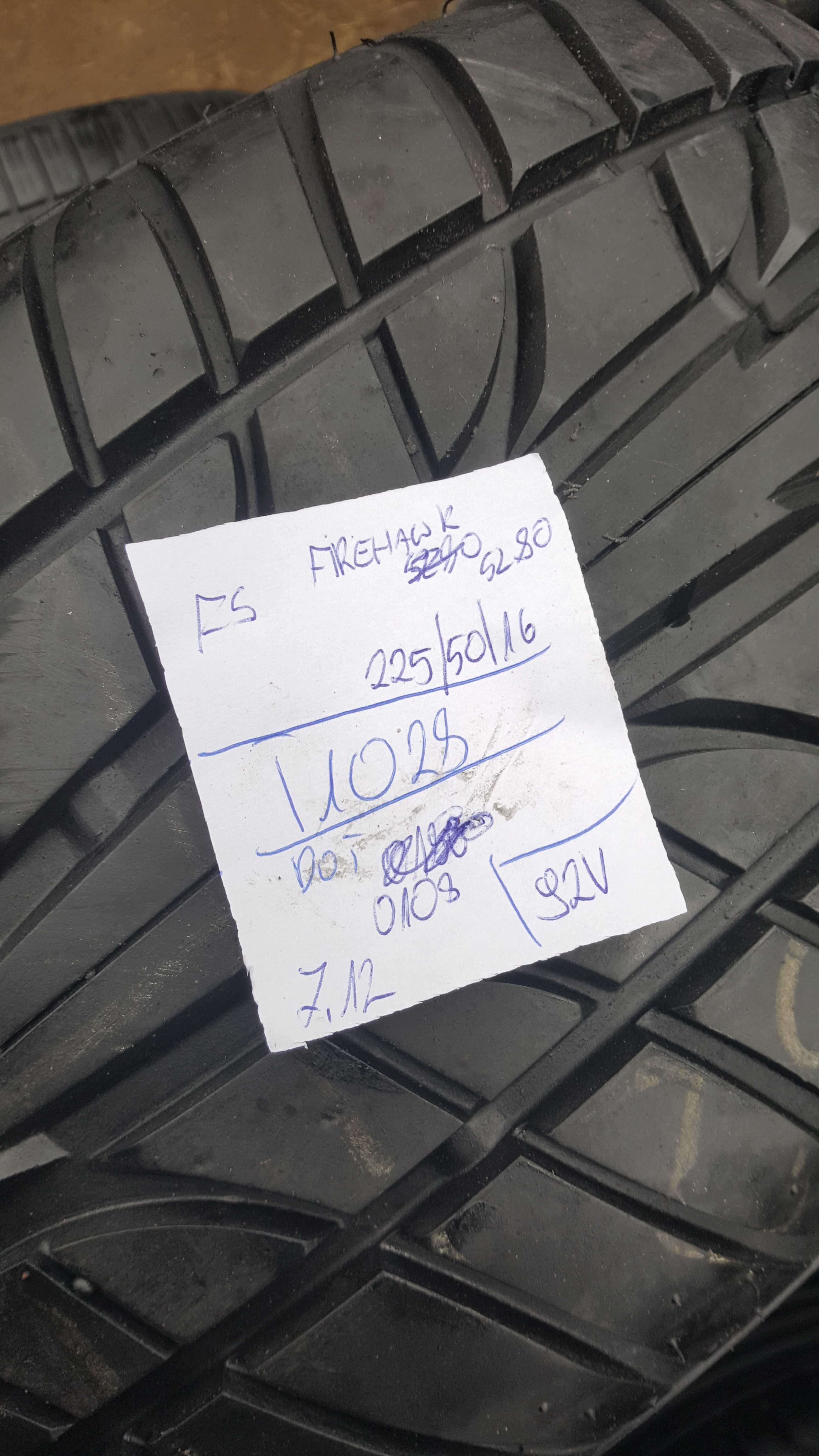 Firestone 225/50 r16 FireHawk SZ80 /// 7,1mm!!! wysyłka GRATIS