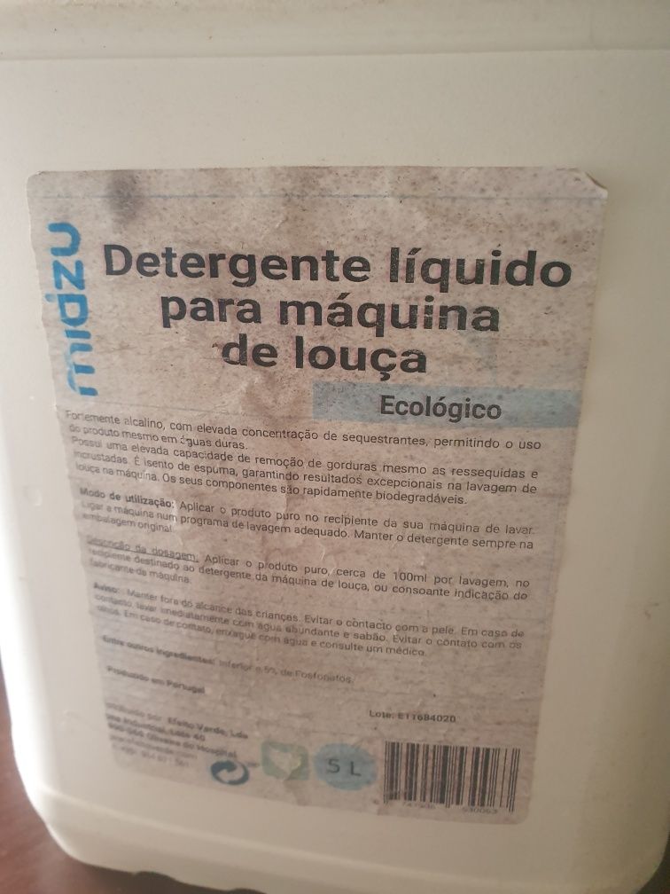 Detergente liquido máquina louça ecológico midzu