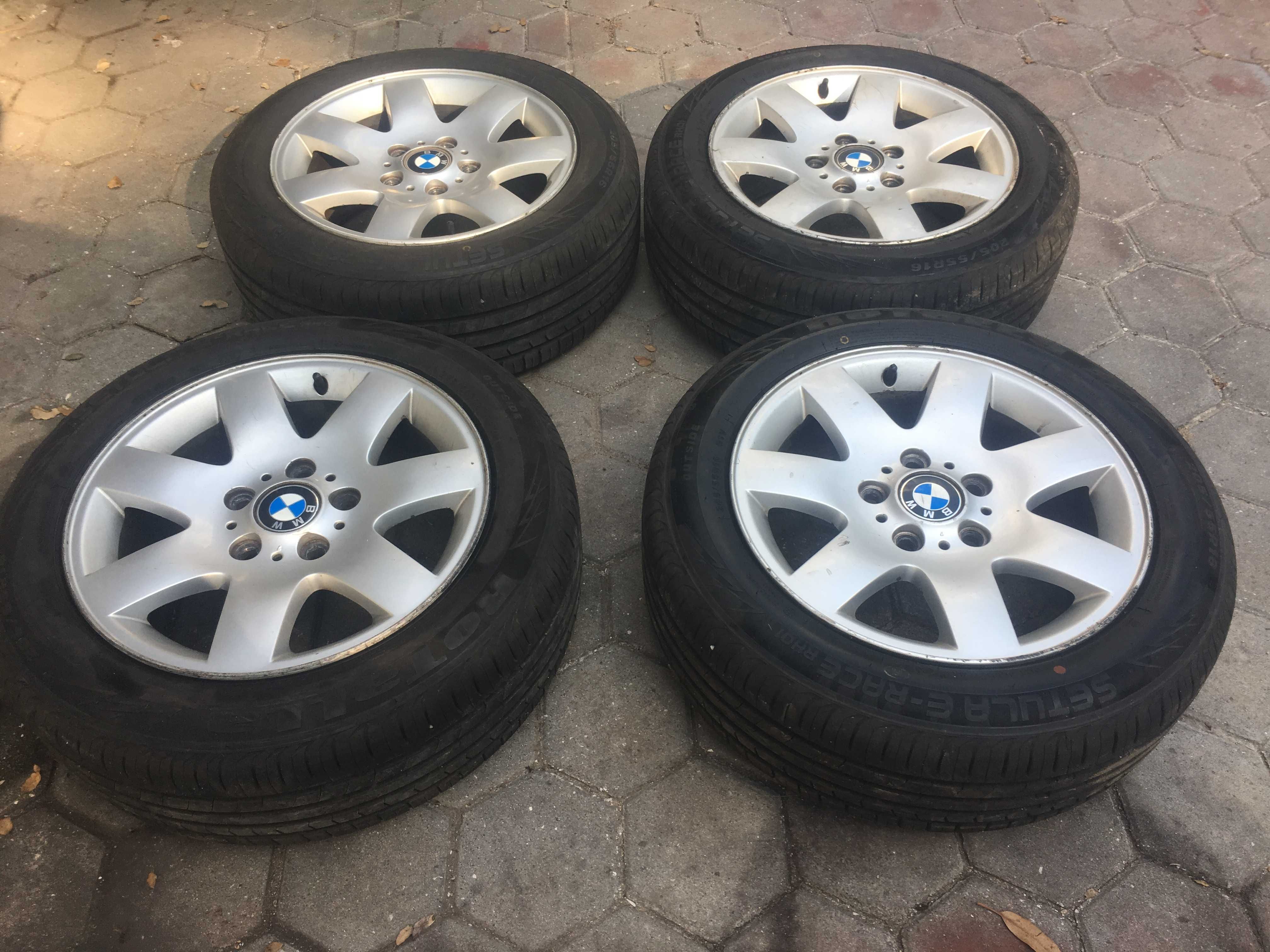 Jogo de jantes bmw 16 com pneus novos
