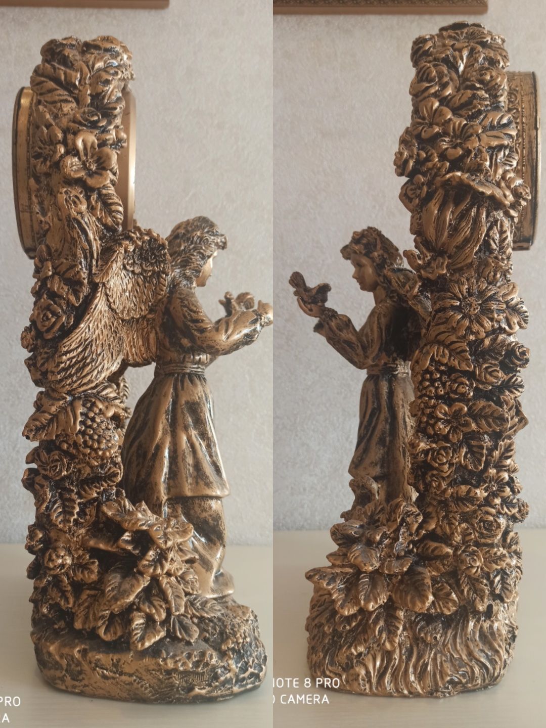 Годинник статуетка "Ангел-охоронець"