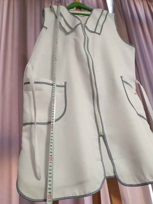 Халат белый, р.56 Габардин