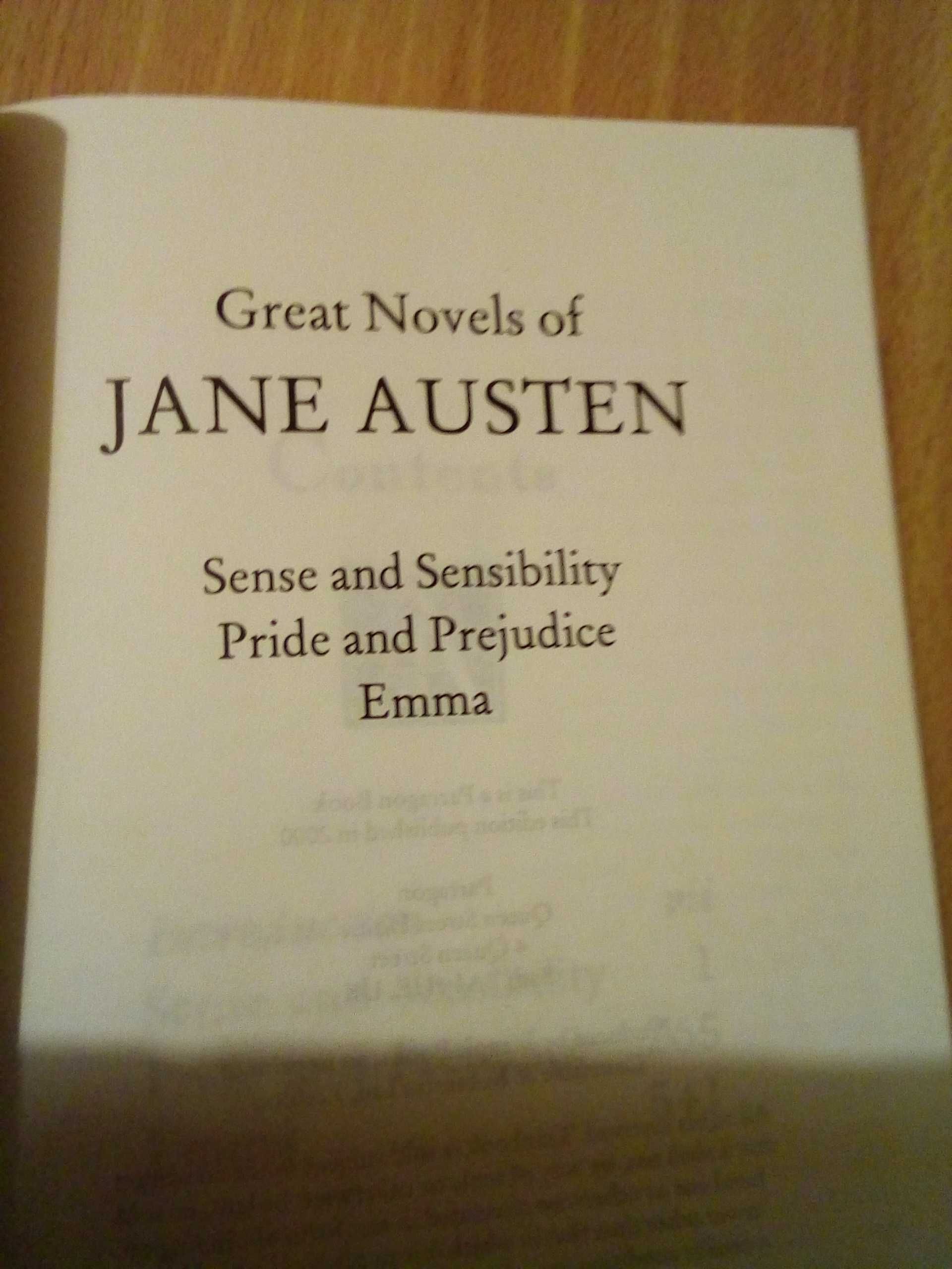 Książka Jane Austen, Rozważna i romantyczna, Duma i uprzedzenie, Emma