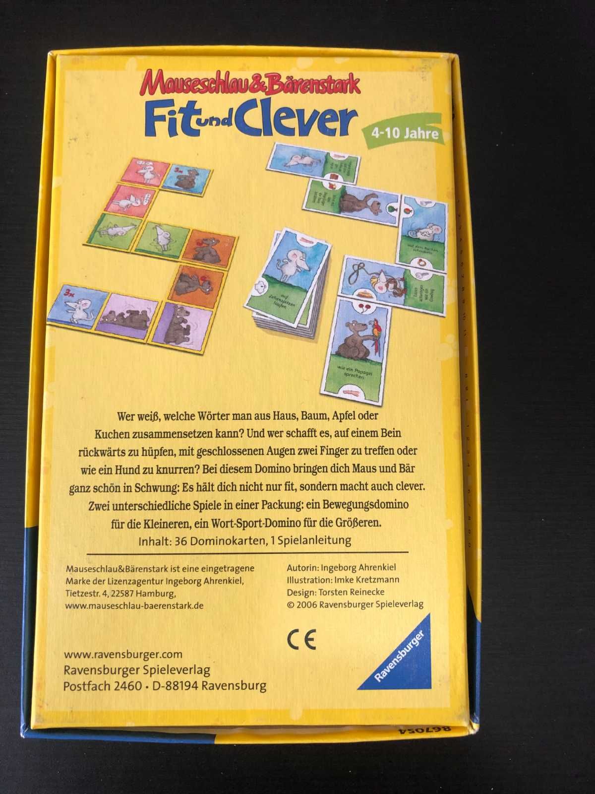 Jogo de tabuleiro infantil "Fit und Clever", VERSÃO ALEMÃO