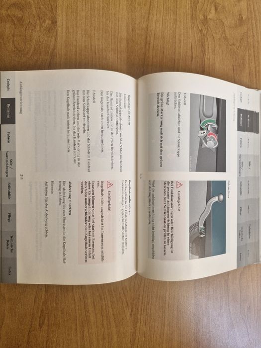 Książka instrukcja Mercedes E Klasa 210