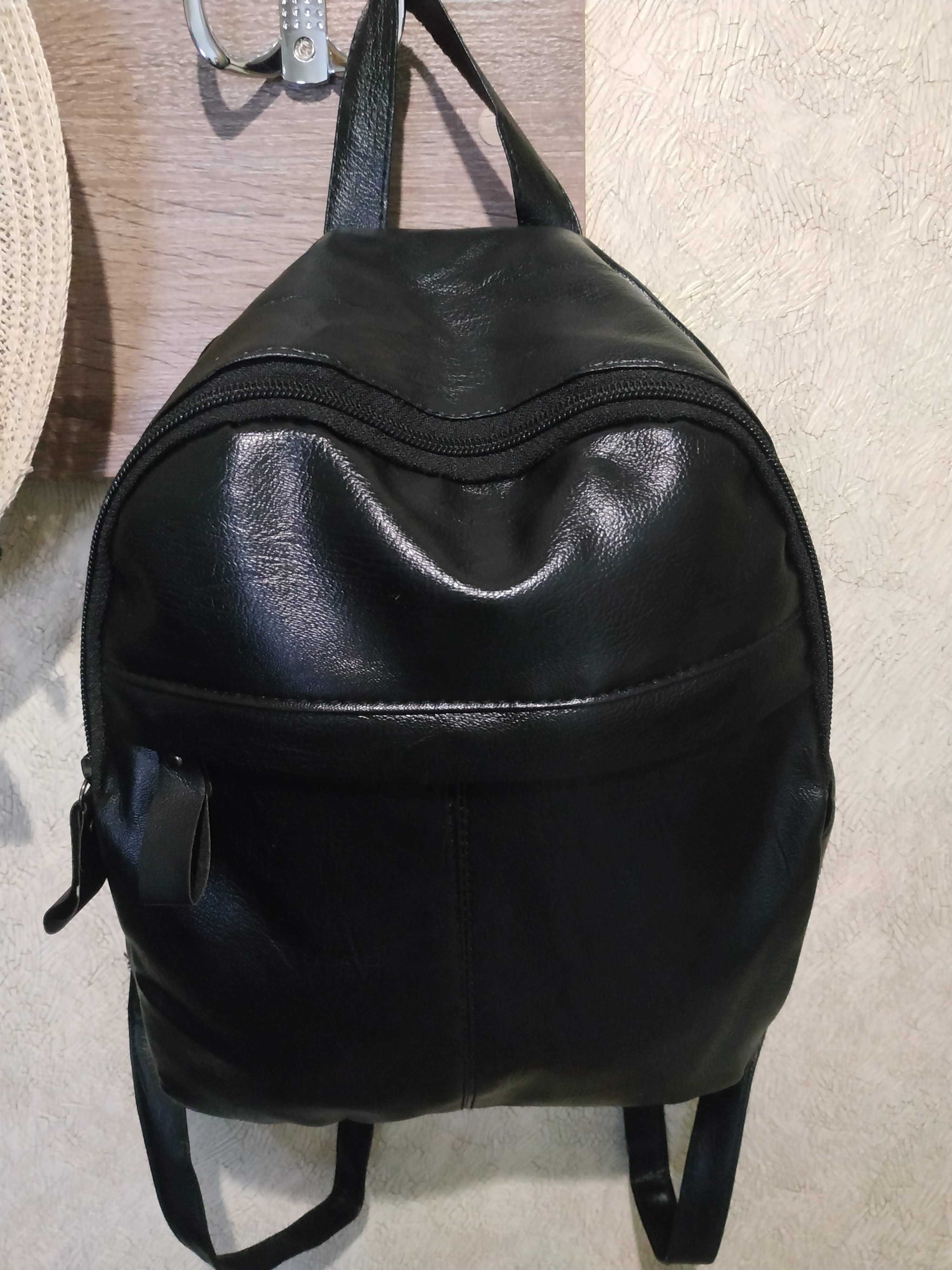 Кожаный* женский рюкзак на каждый день, в поездку, на учебу