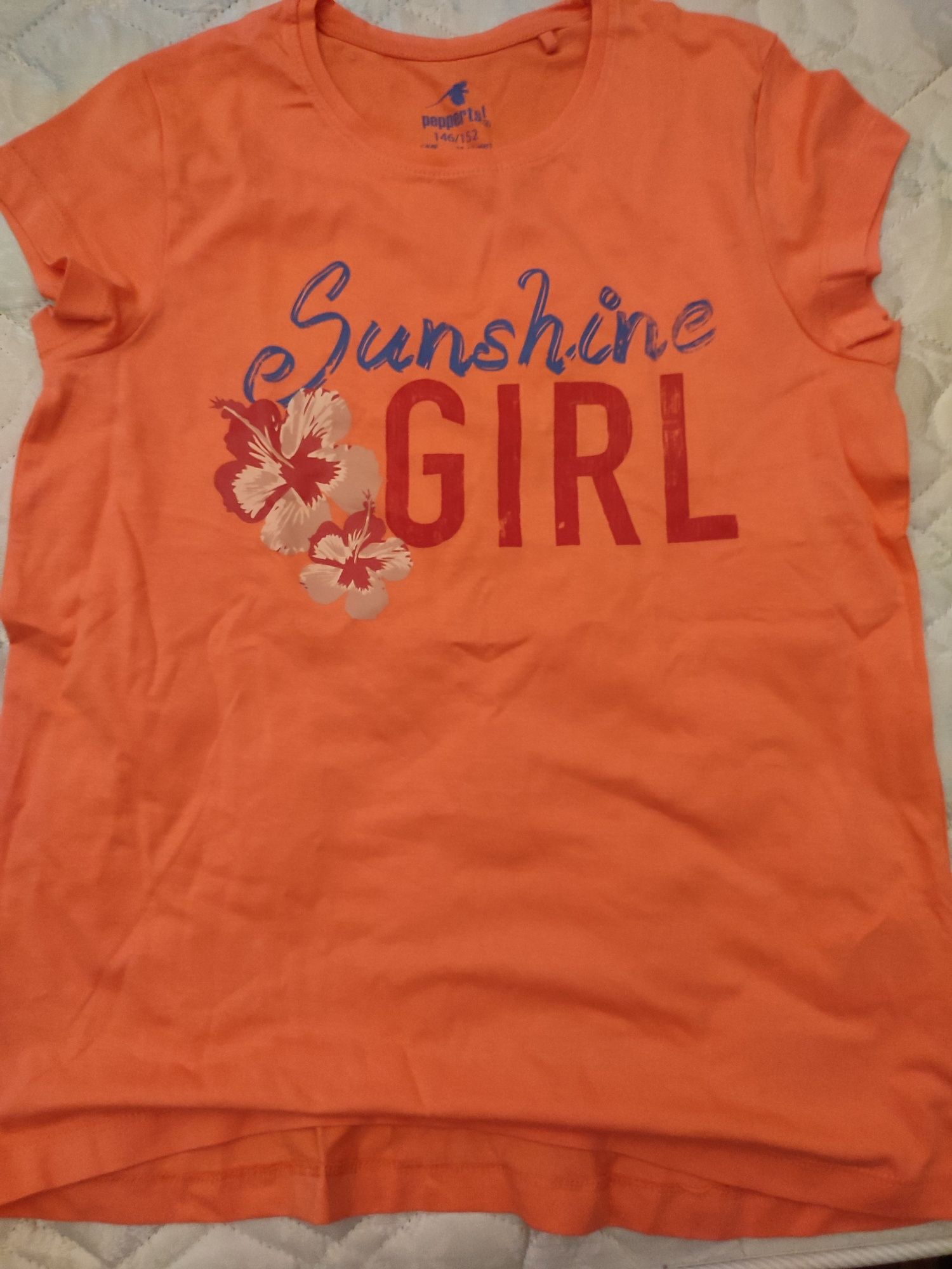 t-shirt laranja para criança 10-12