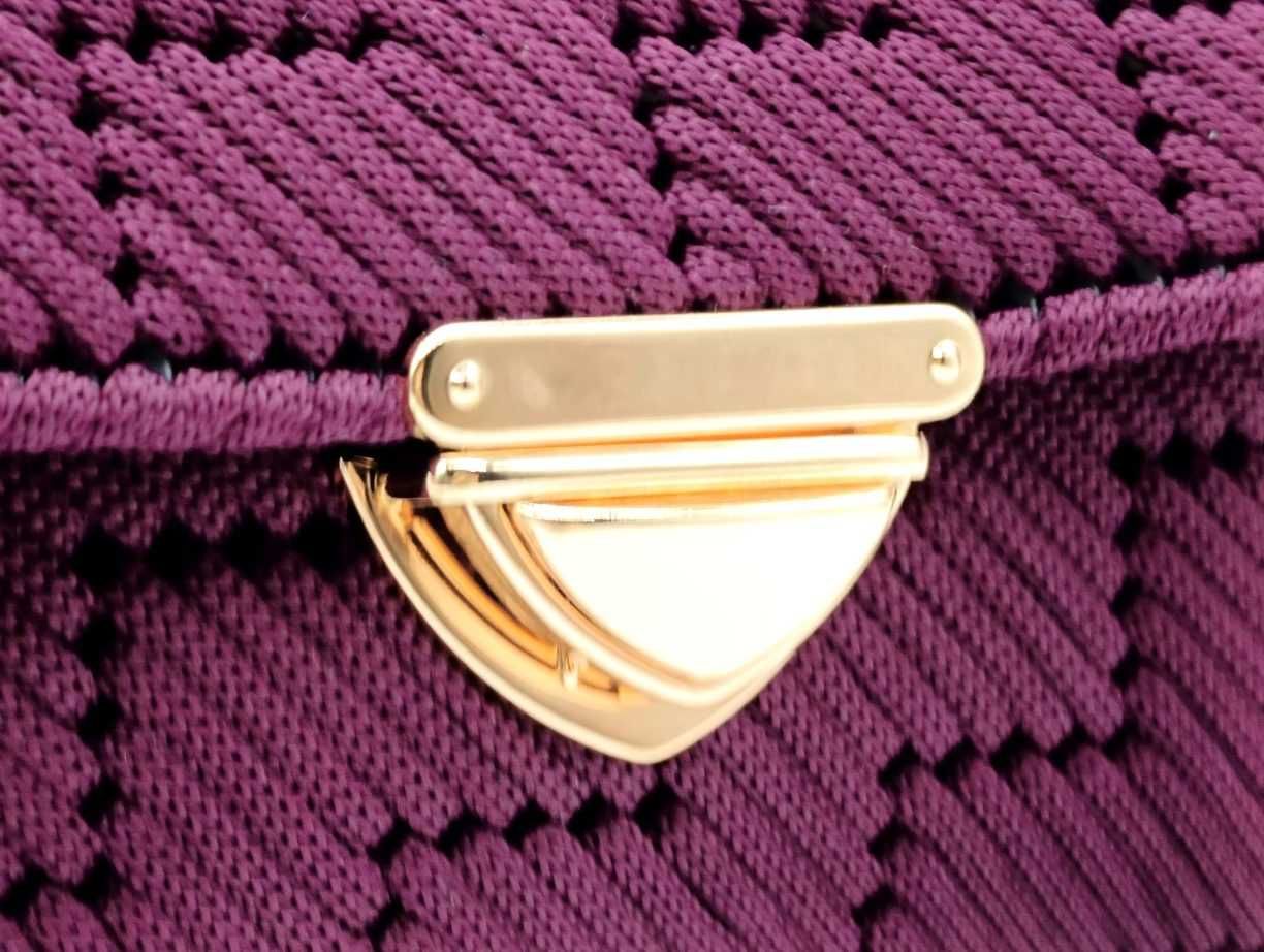 Elegancka torebka Lena - kolor purpurowy/burgundowy