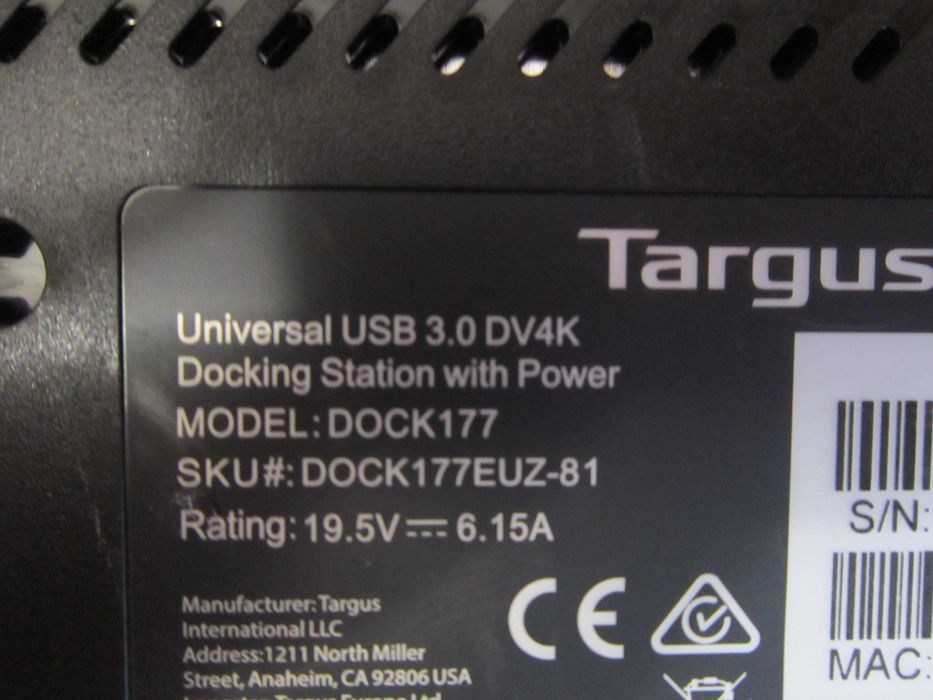 Targus Stacja dokująca uniwersalna DOCK177 DOCK177EUZ USB4 HDMI/DP