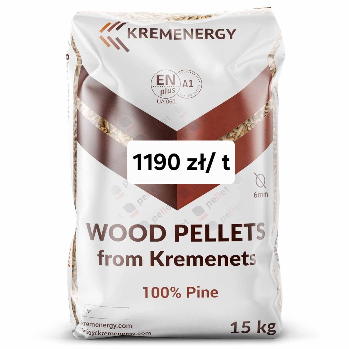 Pellet Pelet SLAV FOREST 6 mm certyfikat EN plus -Super JAKOŚĆ