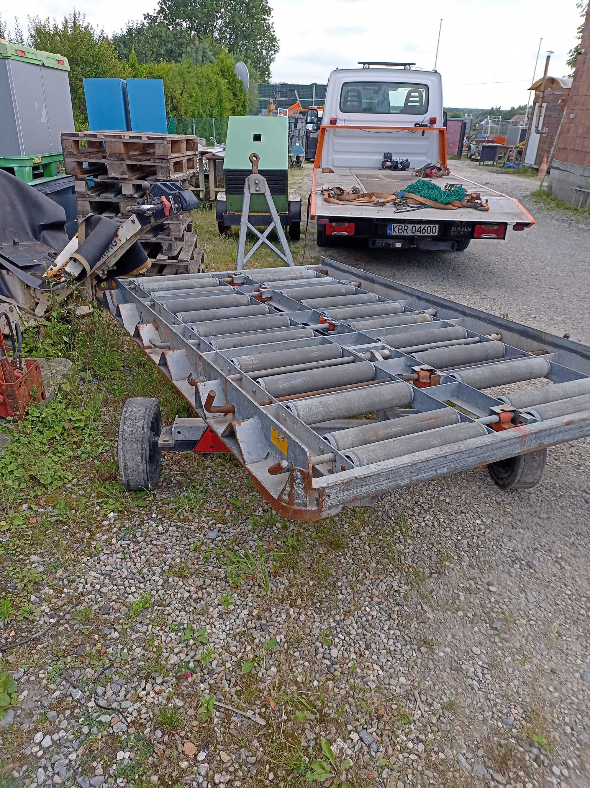 wózek transportowy,platforma do przewozu ciężarów prefabrykatów