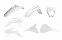 kit plasticos polisport restyling branco ktm exc 125 / 250 / 450