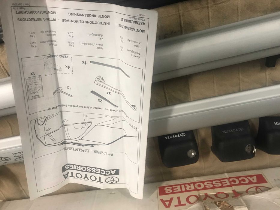 Bagażnik dachowy belki Toyota Avensis ,Avensis verso