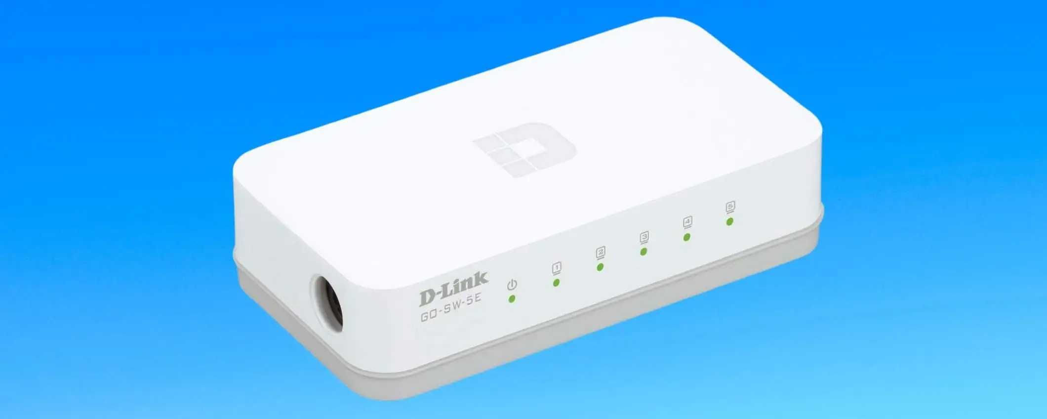 Switch de Rede D-Link GO 5 Portas 10/100Mbps - GO-SW-5E