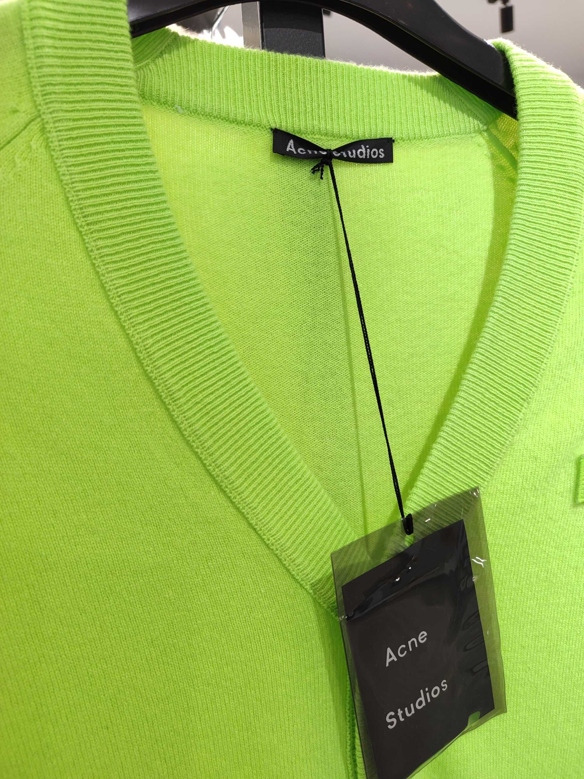 Кардиган Acne Studios Keve Cardigan Lime Green