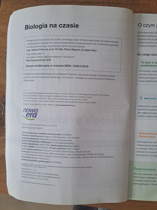 Biologia na czasie 1