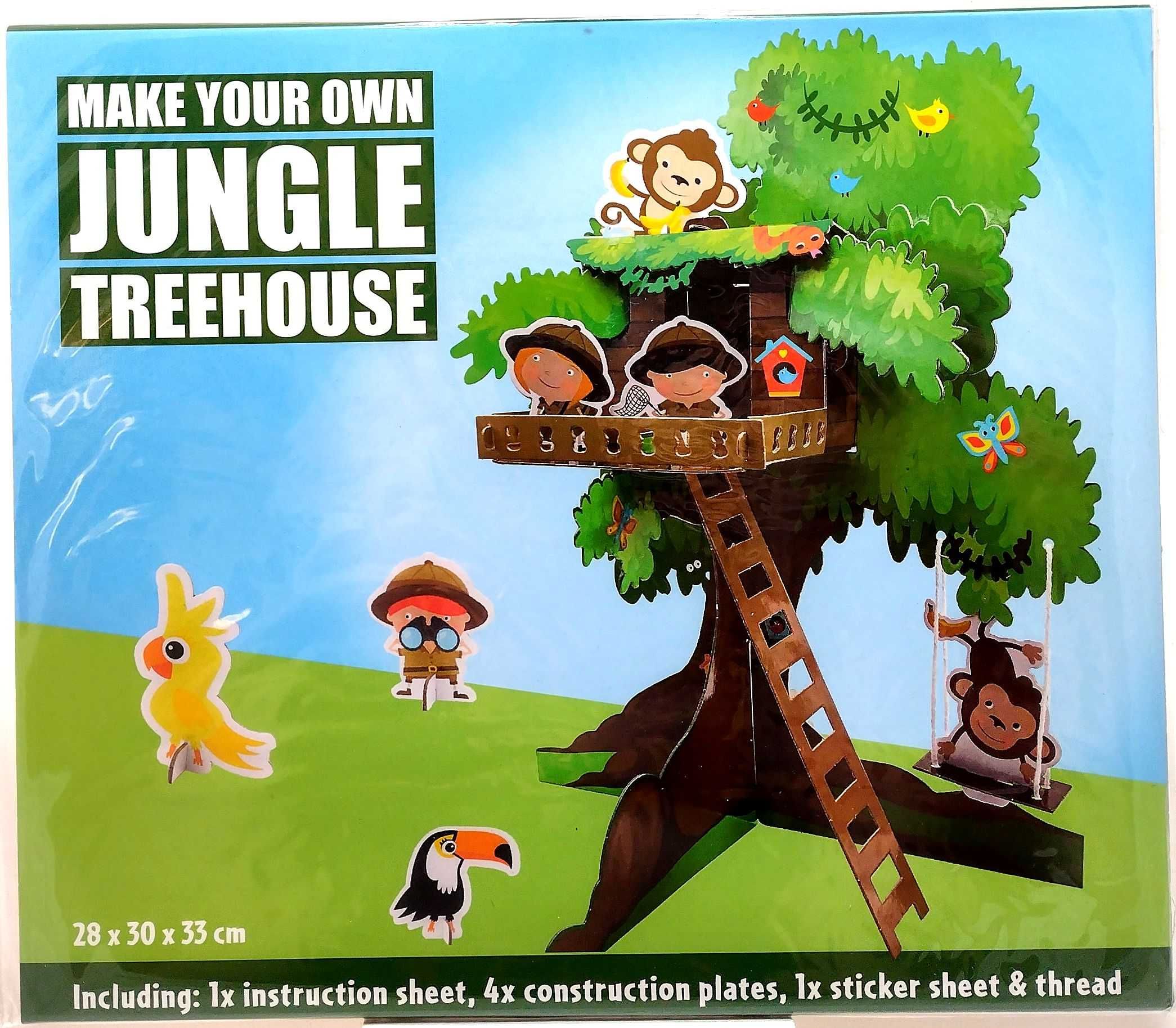 Zrób swój własny domek na drzewie w dżungli.