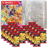 zestaw 4 w 1 ALBUM+Box 150 kart+Złota LEGO NINJAGO 8 CRYSTALIZED