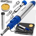 KRAFT&DELE Mini Palnik Gaz Mikro Lutownica Gazowa 1300C 4 Groty KD1792