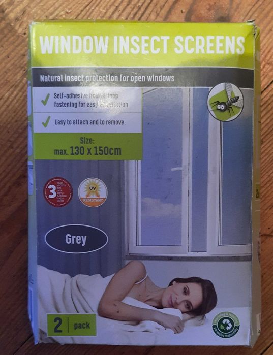 Nowa Siatka ochronna przed owadami 2 szt na rzepy