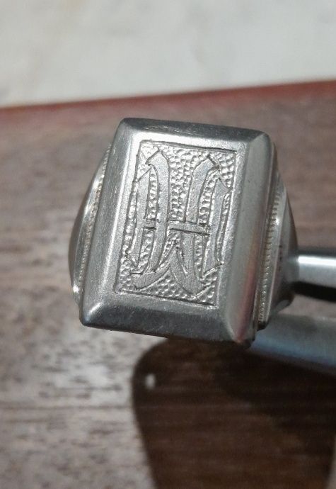 Sygnet srebrny z inicjałami