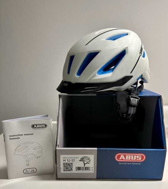 Kask rowerowy ABUS, model Pedelec 2.0 Motion White, M 52-57, NOWY