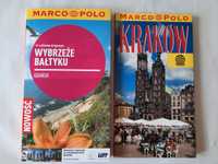 Dwa przewodniki Marco Polo: "Kraków" oraz "Wybrzeże Bałtyku", jak nowe