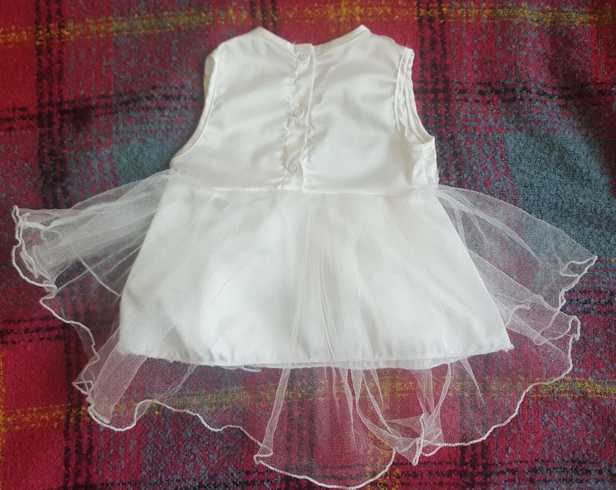 Melisa r. 62 (3 mce) nowa sukienka do chrztu dla dziewczynki