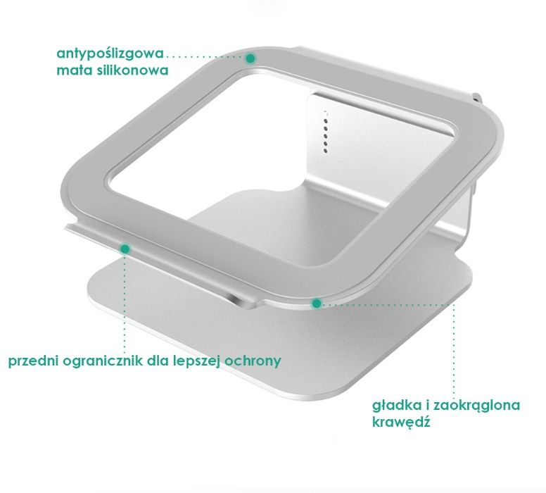 ALUMINIOWA PODSTAWKA podkładka STOLIK pod LAPTOPA macbook okazja hit