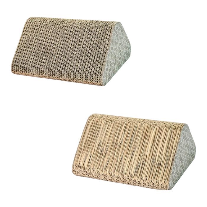 Drapak dla Kota Kartonowy Zabawka Piłka 27.3x17.5x17.5 Trójkąt