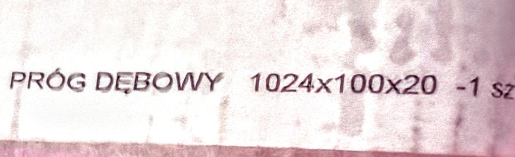 Próg Dębowy Lakierowany