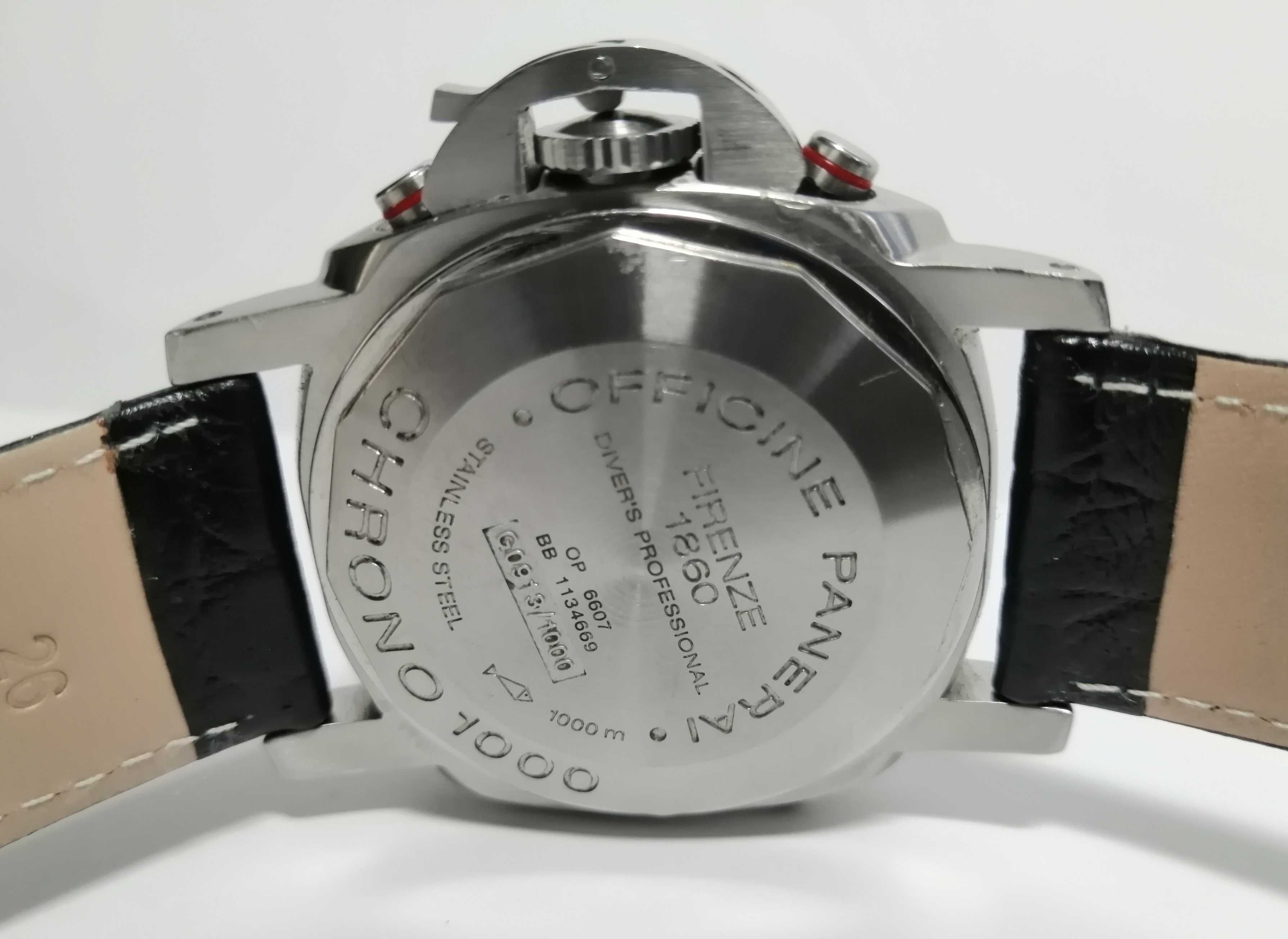 Часы Officine Panerai Luminor Chrono 1000м дайвер. Механика. Хронограф
