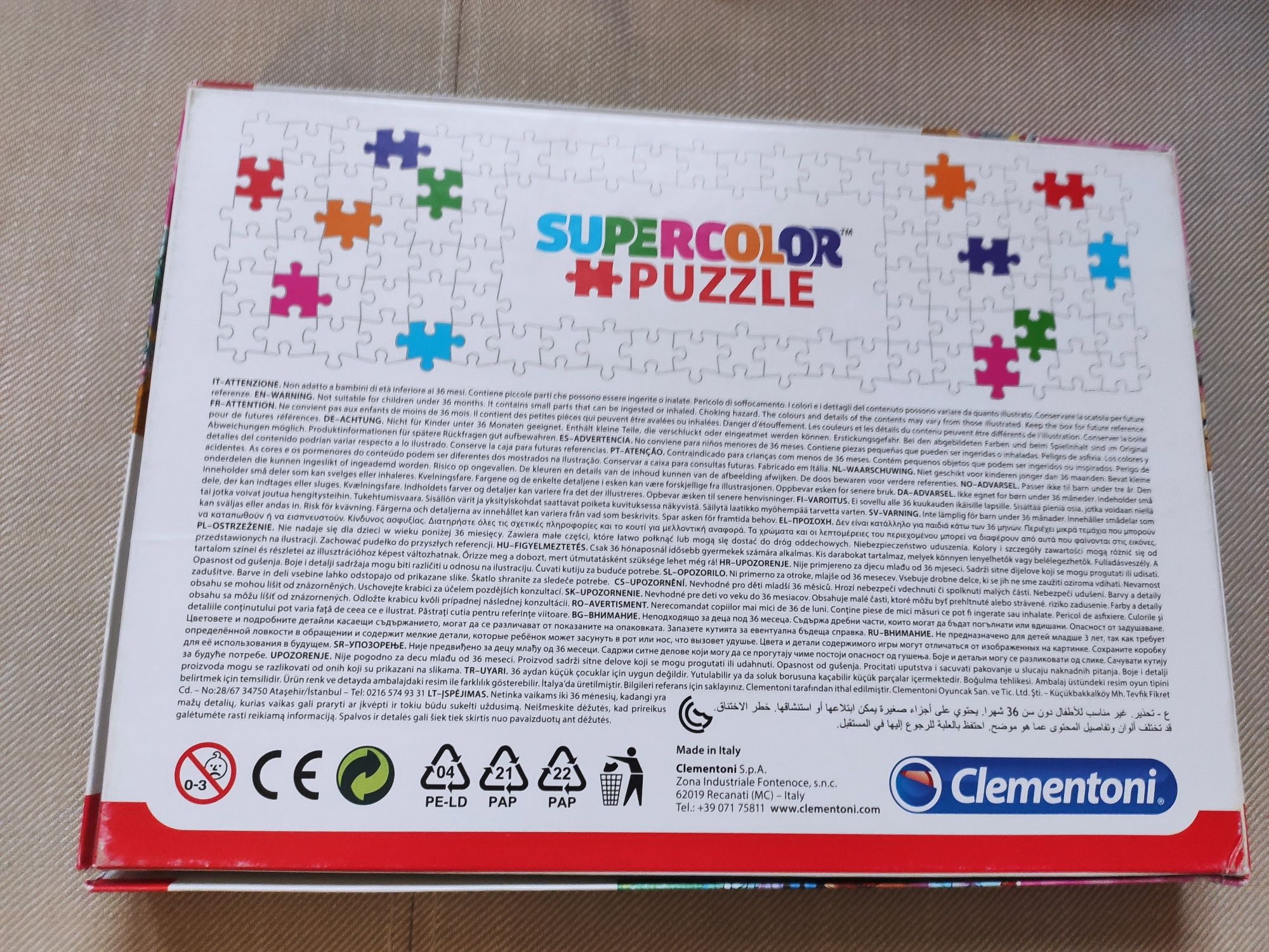 Puzzle 60 elementów. Supercolor. Księżniczki Disneya