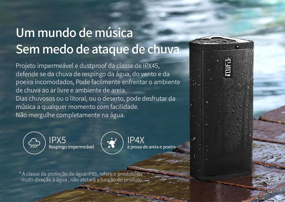Coluna Portátil Bluetooth Speaker Musica MP3