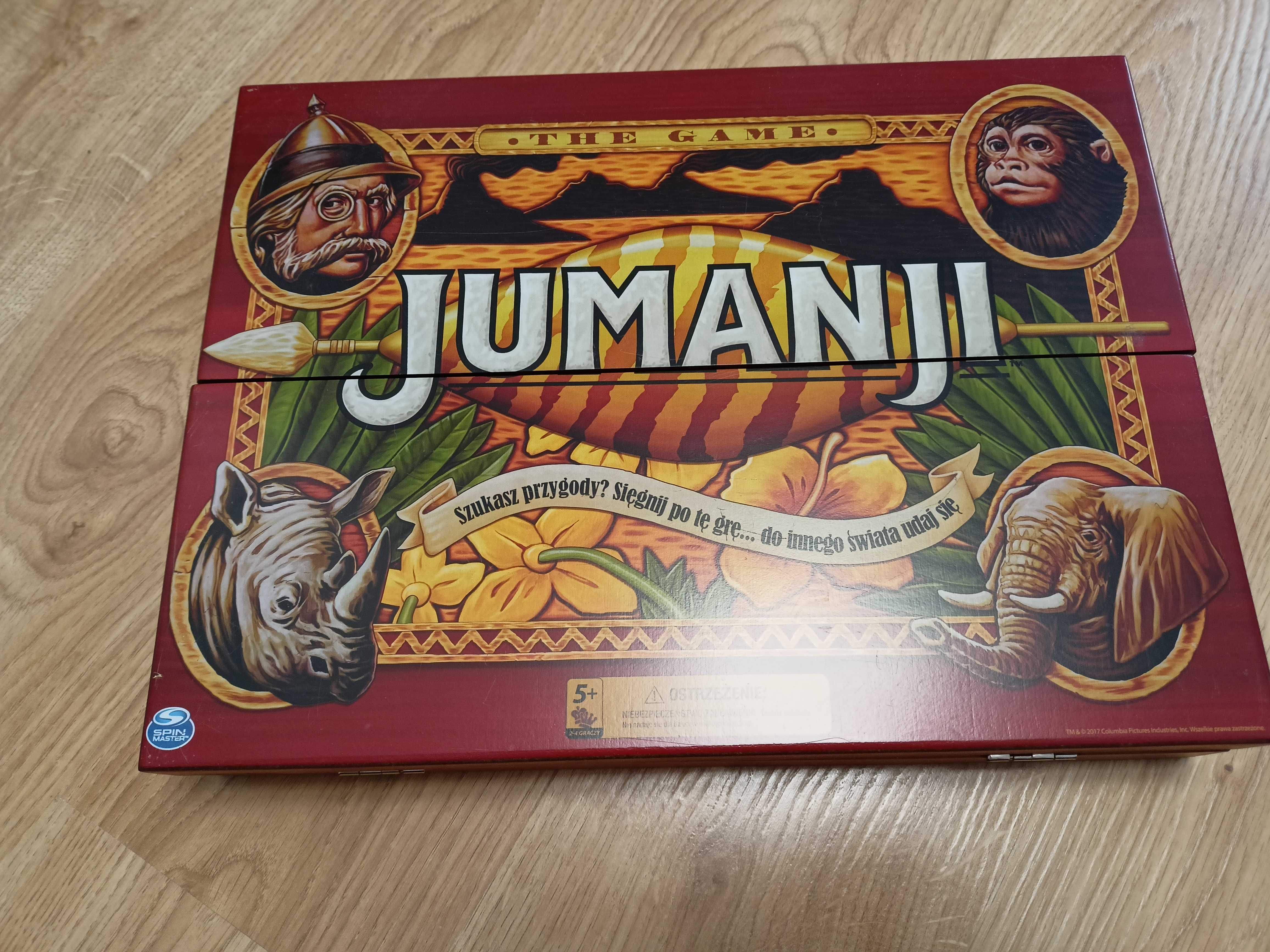 Używana gra Jumanji wersja drewniana
