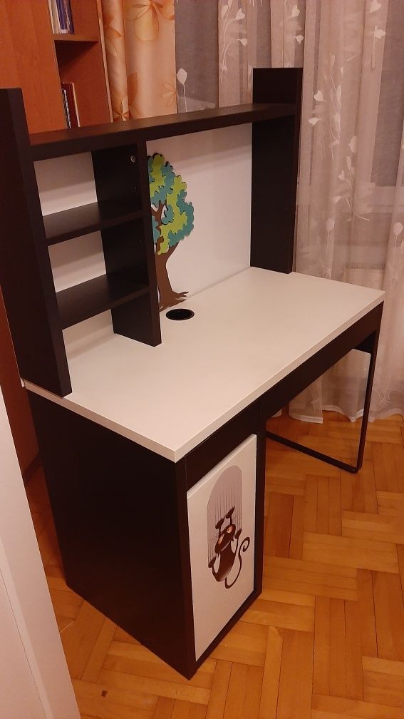 Biurko ikea z nadstawką