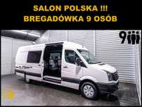 Volkswagen CRAFTER BRYGADÓWKA 9 OSÓB  BRYGADÓWKA + 9 osób + Salon POLSKA + SERWIS + 2x Klima !!!