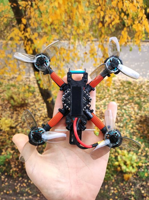 FPV дрон, 3 дюйма, квадрокоптер, walksnail, dji, o4, аналог, цифра