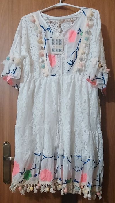 Śliczna włoską sukienka Boho.