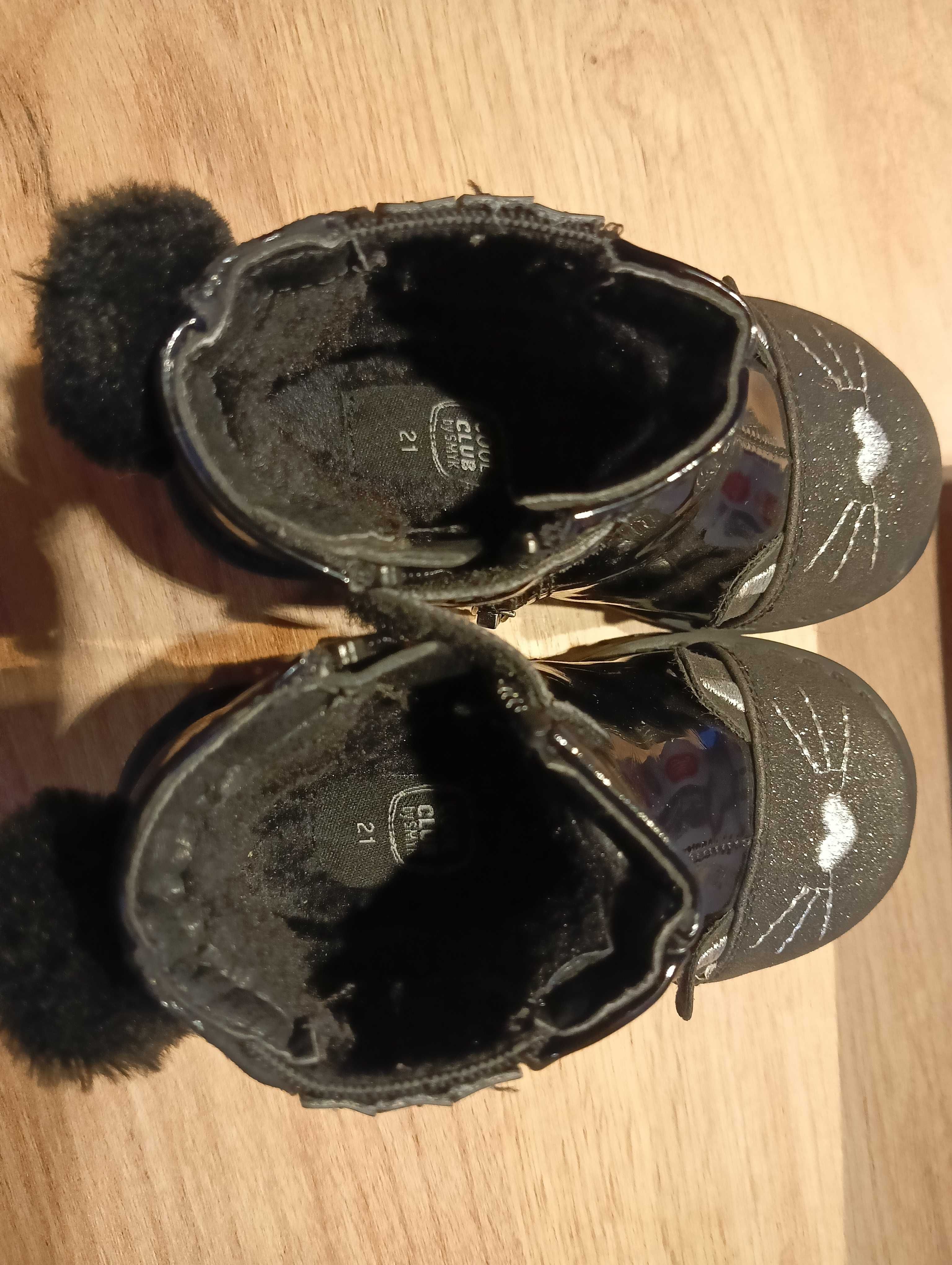 Buty zimowe/ Botki dla dziewczynki rozm. 21